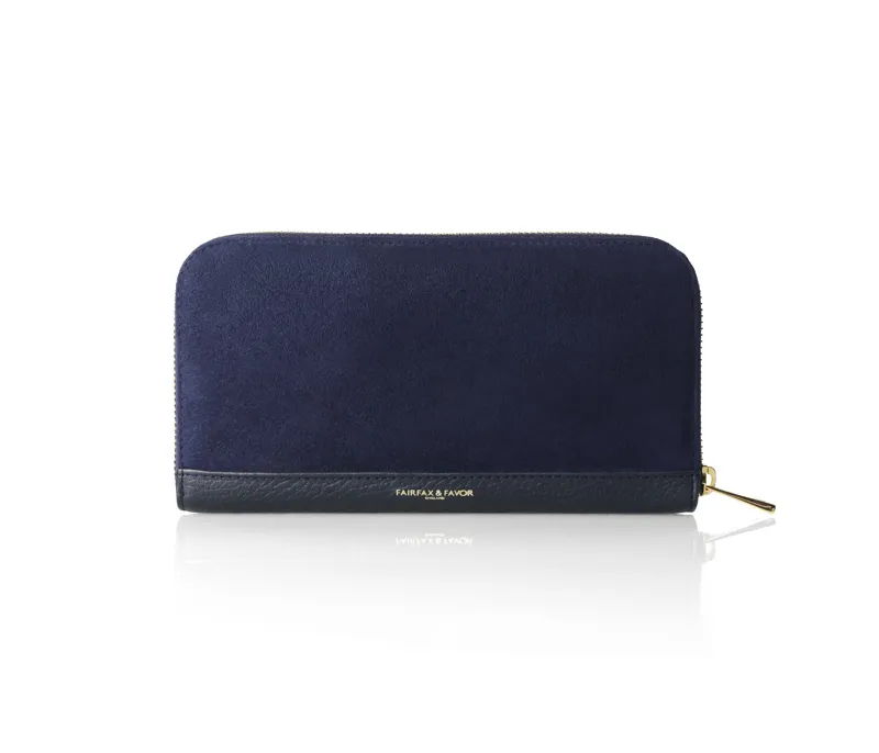 Fairfax and Favor Salisbury Purse Navy-1
